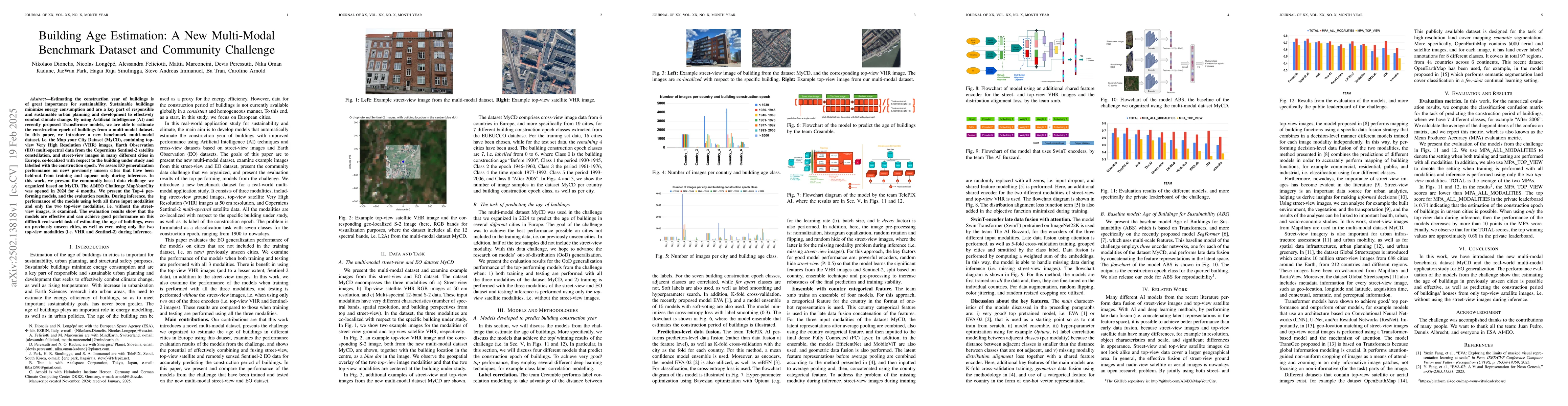 Thumbnail for Building Age Estimation: A New Multi-Modal Benchmark Dataset and
  Community Challenge