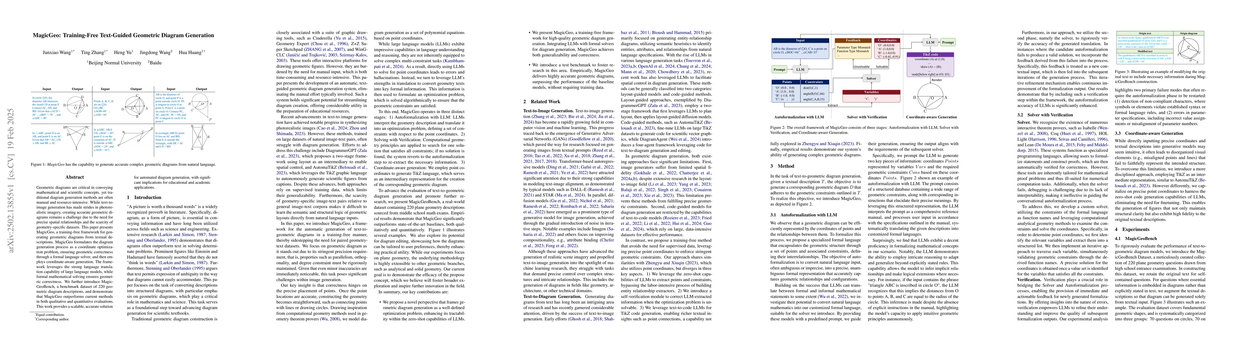 Thumbnail for MagicGeo: Training-Free Text-Guided Geometric Diagram Generation