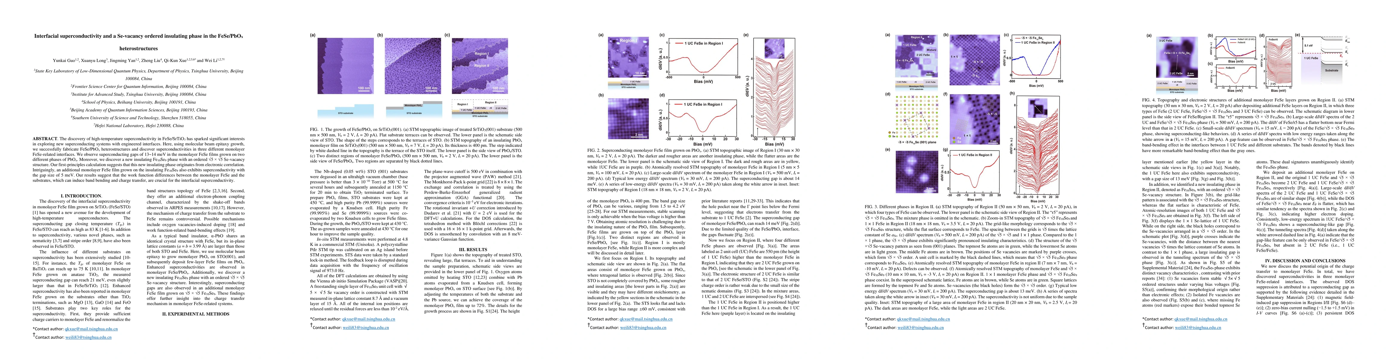 Thumbnail for Interfacial superconductivity and a Se-vacancy ordered insulating phase
  in the FeSe/PbOx heterostructures