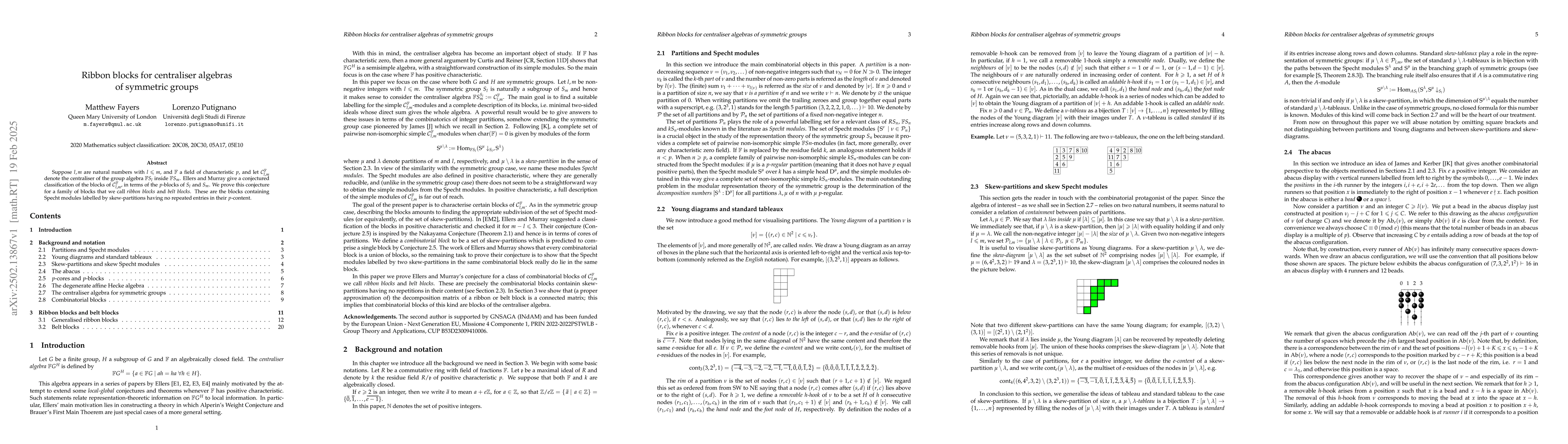 Thumbnail for Ribbon blocks for centraliser algebras of symmetric groups