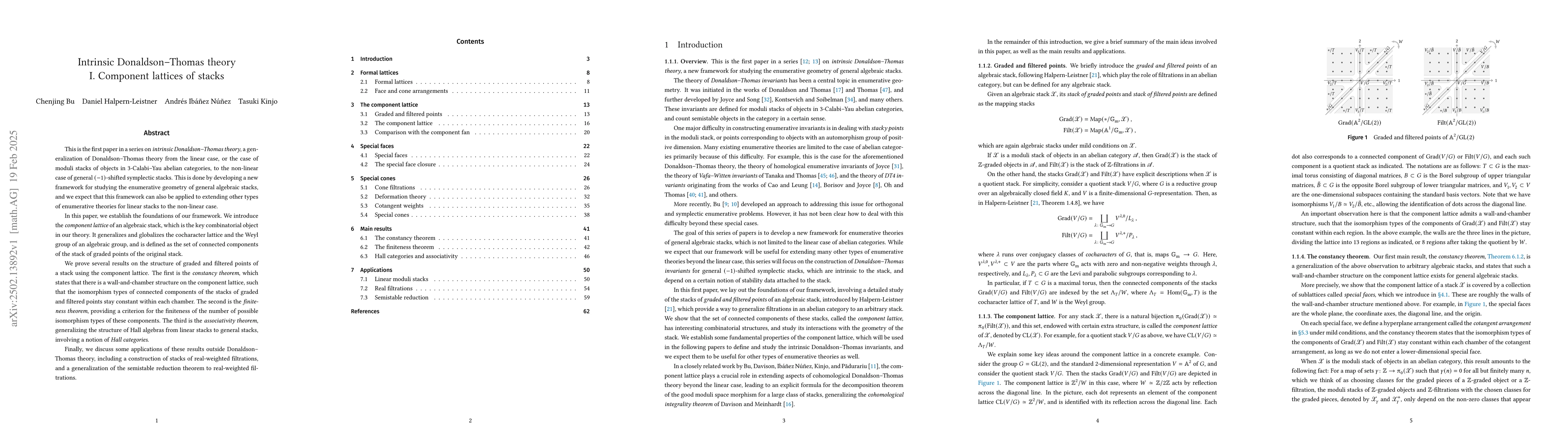 Thumbnail for Intrinsic Donaldson-Thomas theory. I. Component lattices of stacks