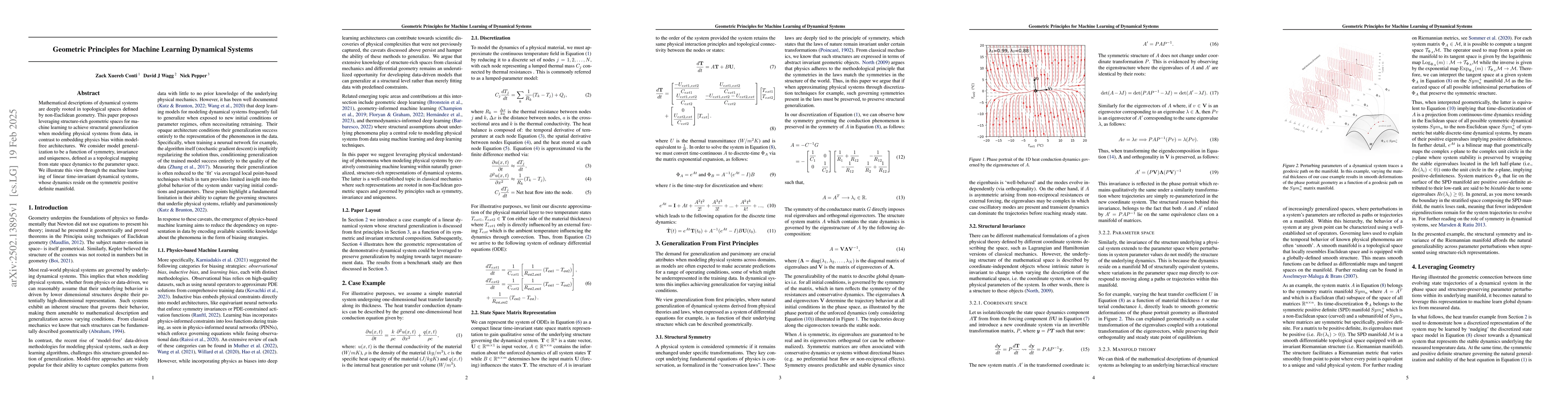 Thumbnail for Geometric Principles for Machine Learning of Dynamical Systems