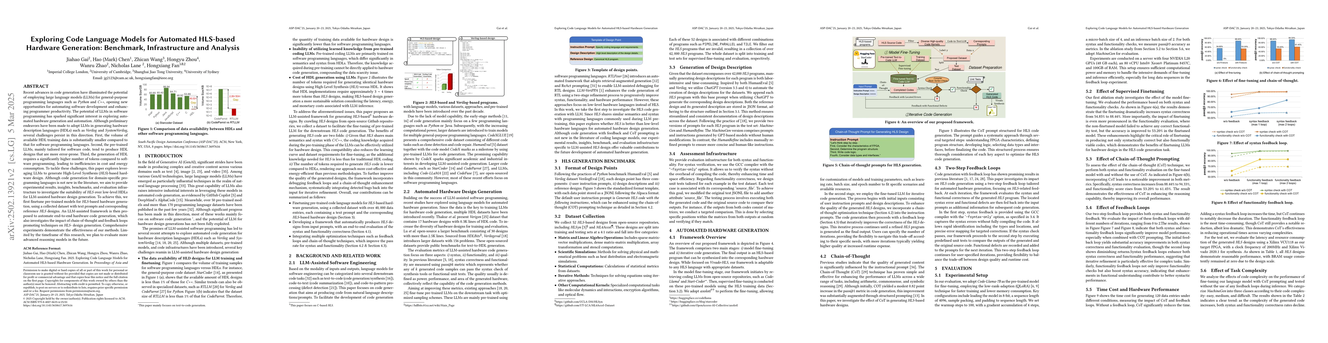 Thumbnail for Exploring Code Language Models for Automated HLS-based Hardware
  Generation: Benchmark, Infrastructure and Analysis