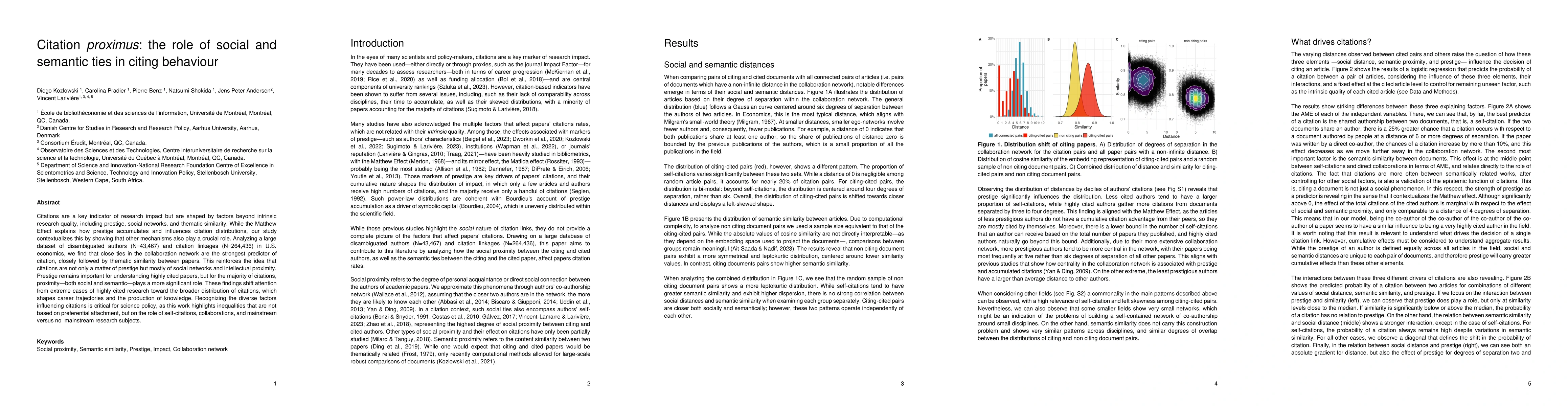 Thumbnail for Citation proximus: the role of social and semantic ties in citing
  behaviour