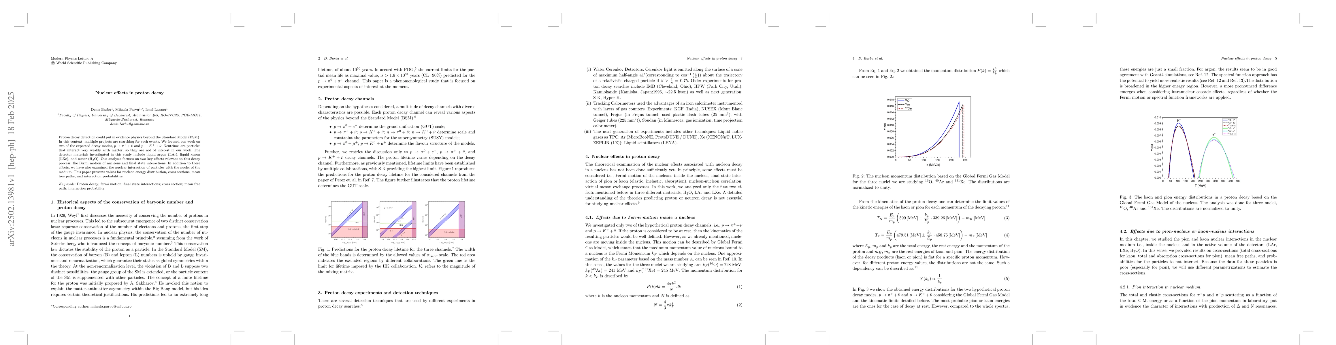 Thumbnail for Nuclear effects in proton decay
