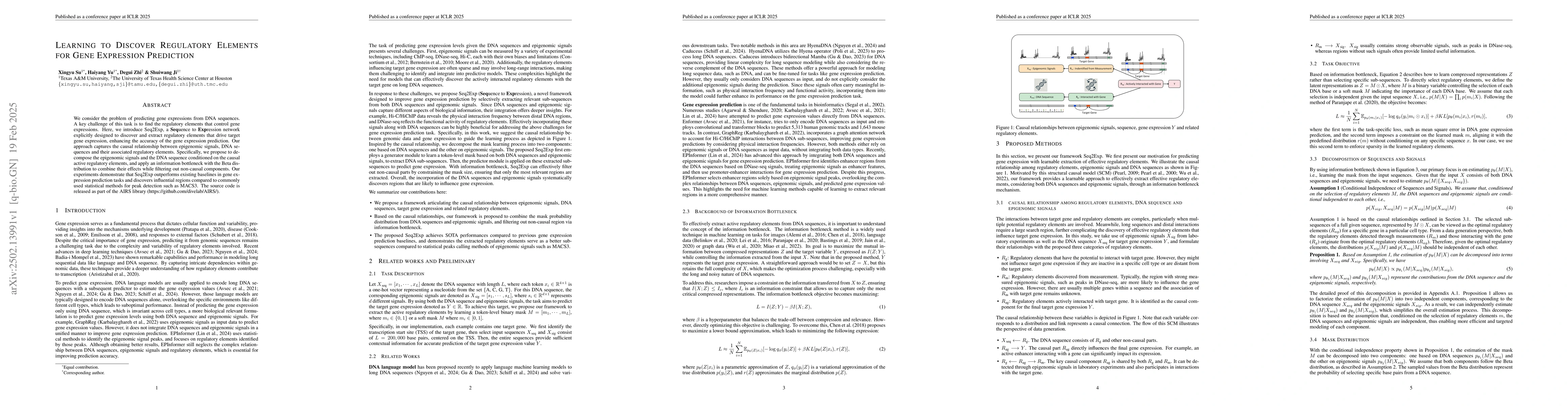 Thumbnail for Learning to Discover Regulatory Elements for Gene Expression Prediction
