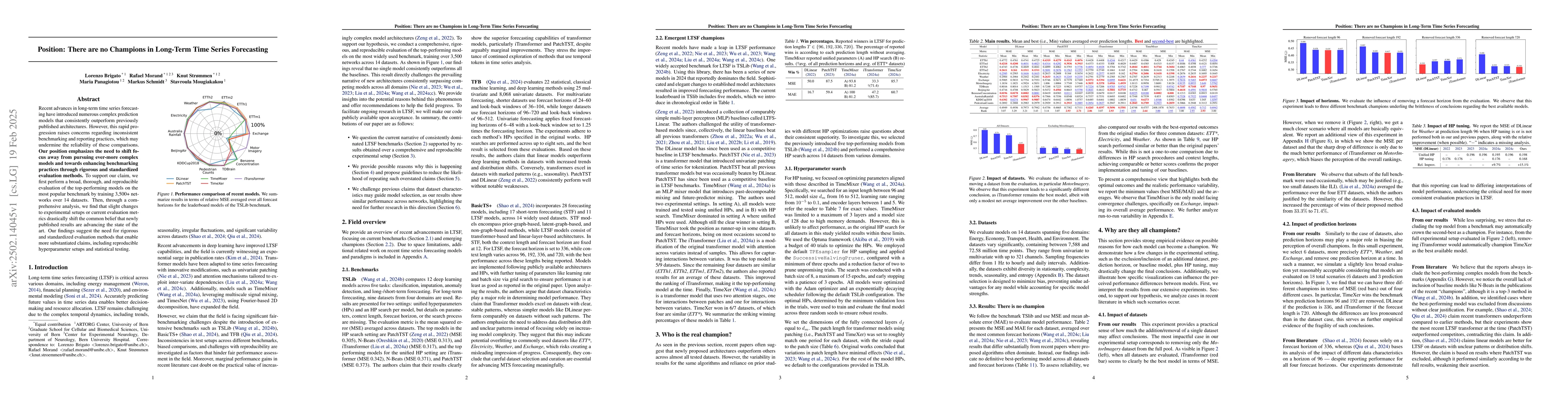 Thumbnail for Position: There are no Champions in Long-Term Time Series Forecasting