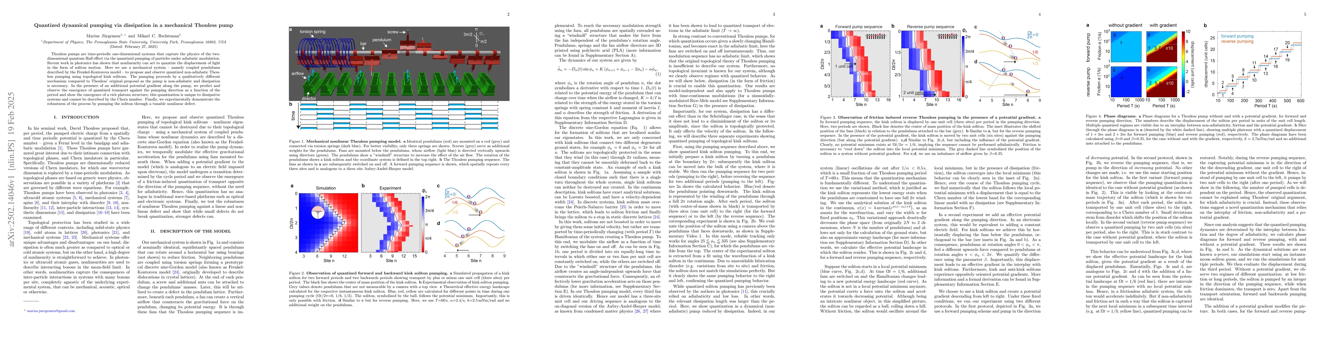 Thumbnail for Quantized dynamical pumping via dissipation in a mechanical Thouless
  pump