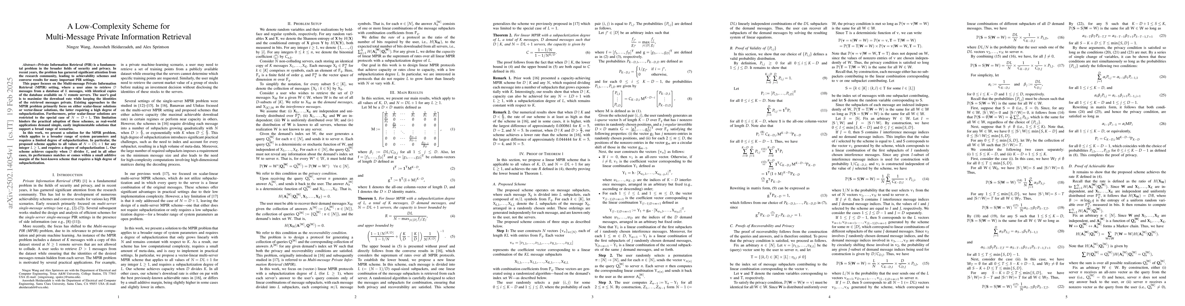Thumbnail for A Low-Complexity Scheme for Multi-Message Private Information Retrieval