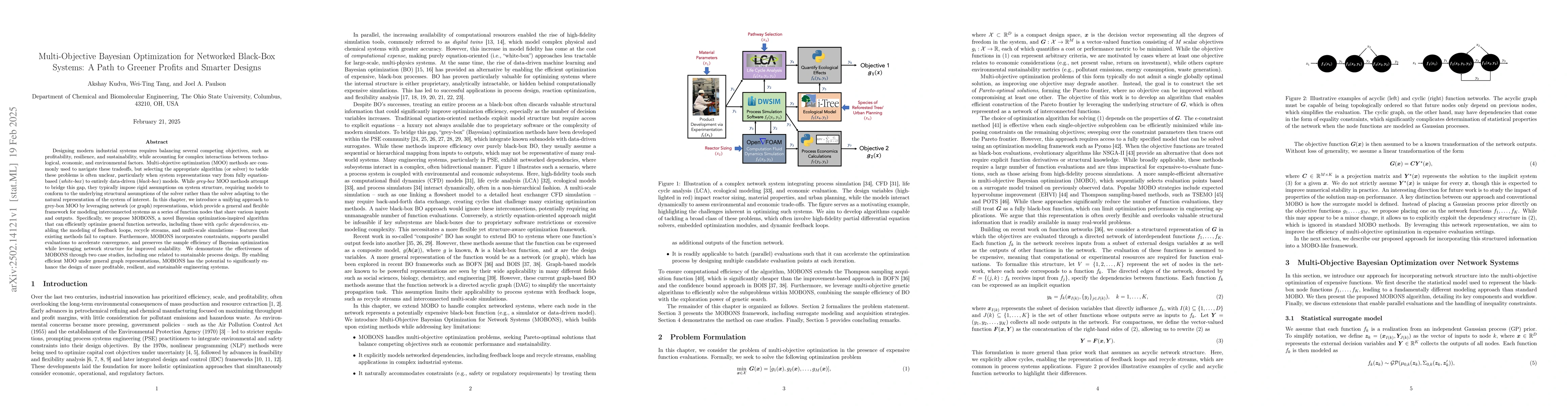 Thumbnail for Multi-Objective Bayesian Optimization for Networked Black-Box Systems: A
  Path to Greener Profits and Smarter Designs