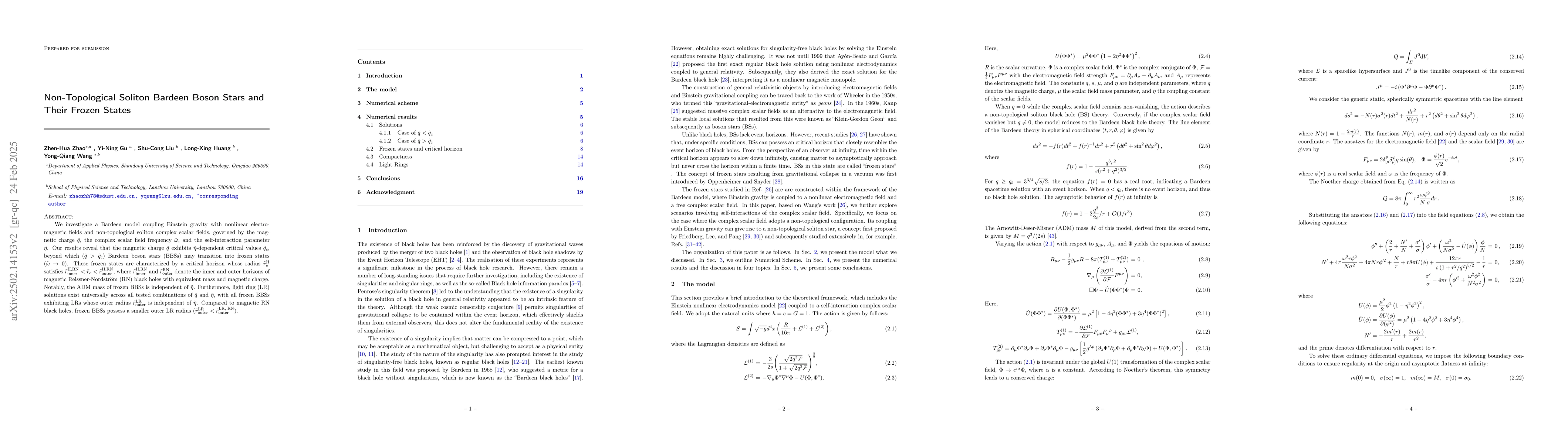 Thumbnail for Non-Topological Soliton Bardeen Boson Stars and Their Frozen States