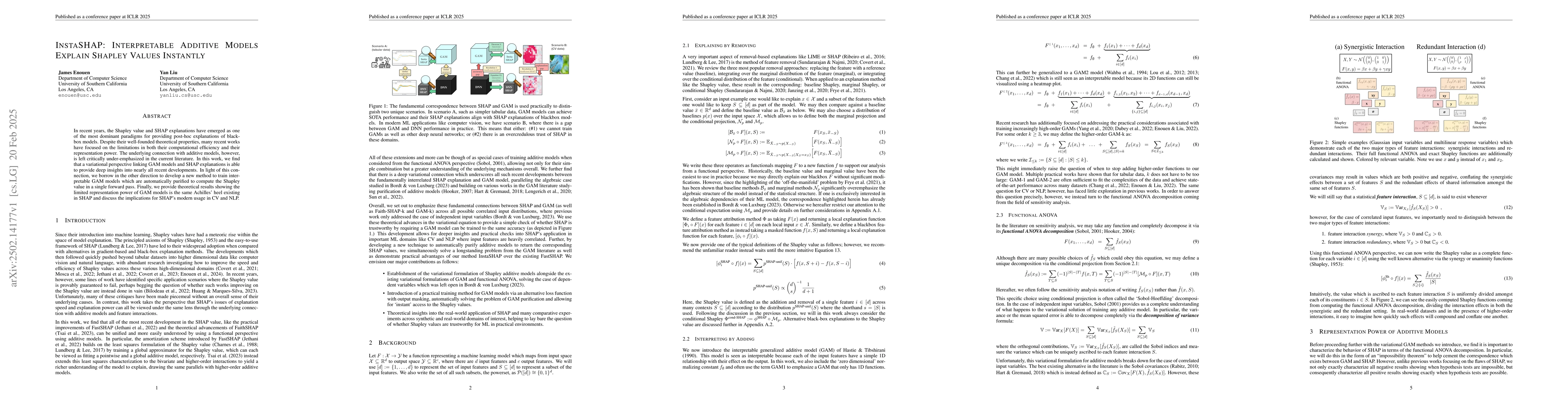 Thumbnail for InstaSHAP: Interpretable Additive Models Explain Shapley Values
  Instantly