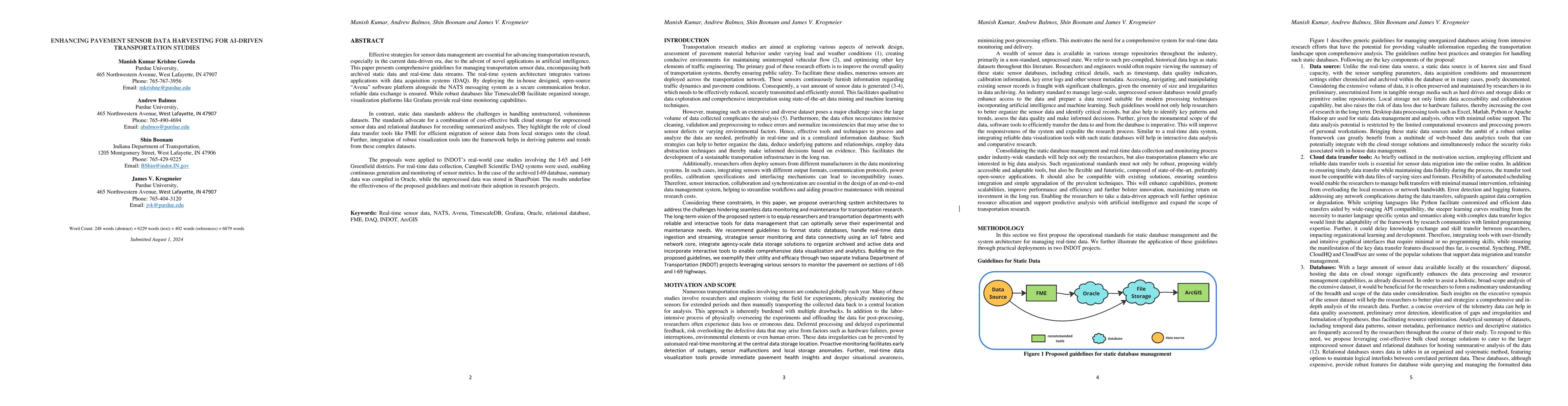 Thumbnail for Enhancing Pavement Sensor Data Acquisition for AI-Driven Transportation
  Research