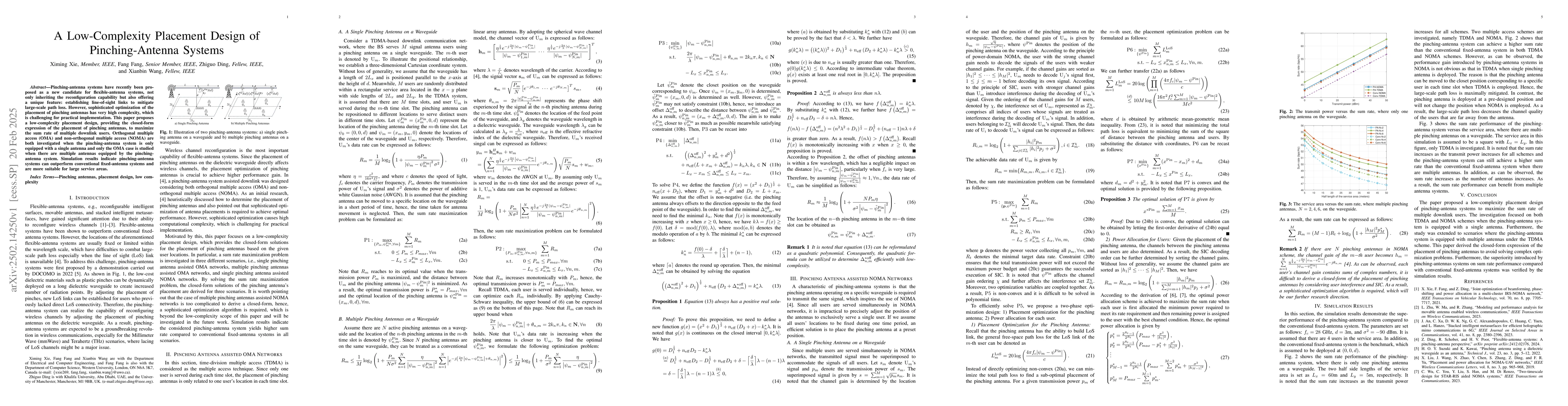 Thumbnail for A Low-Complexity Placement Design of Pinching-Antenna Systems