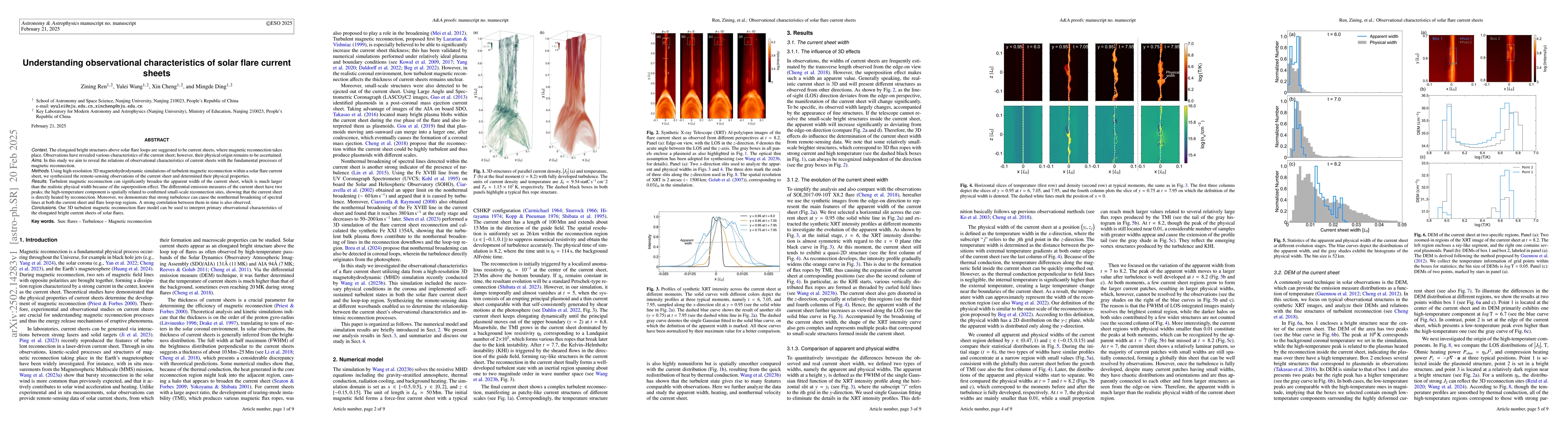 Thumbnail for Understanding observational characteristics of solar flare current
  sheets