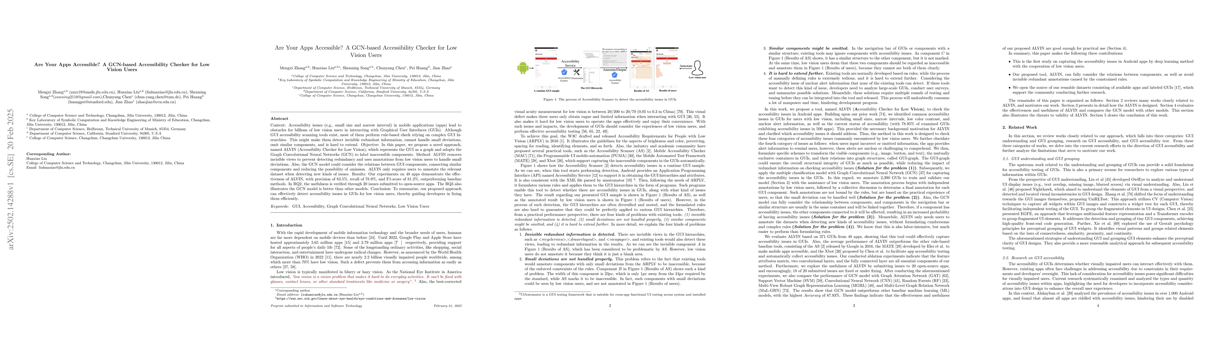 Thumbnail for Are your apps accessible? A GCN-based accessibility checker for low
  vision users