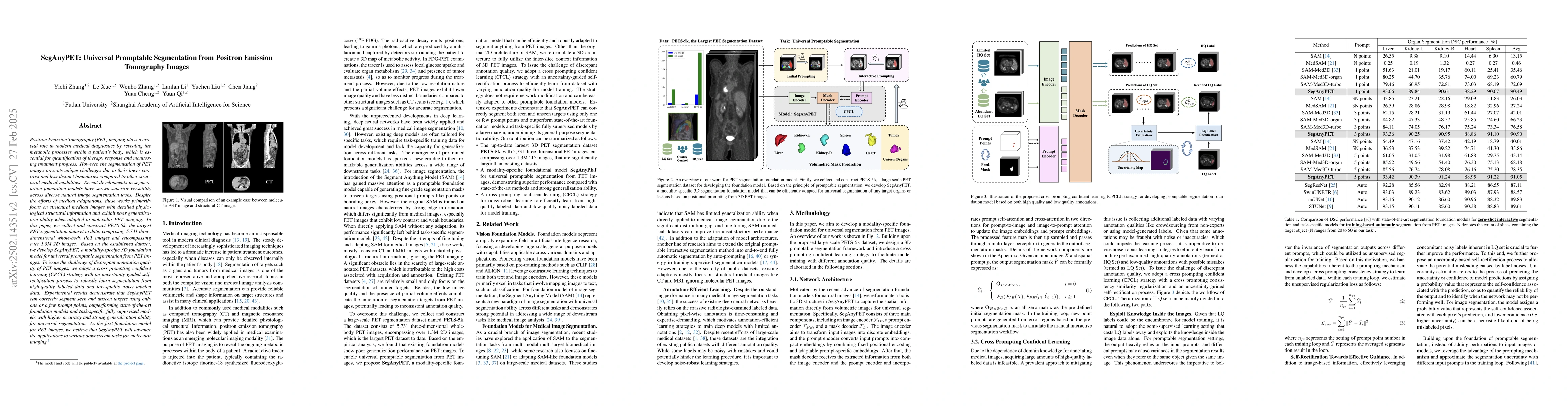 Thumbnail for SegAnyPET: Universal Promptable Segmentation from Positron Emission
  Tomography Images