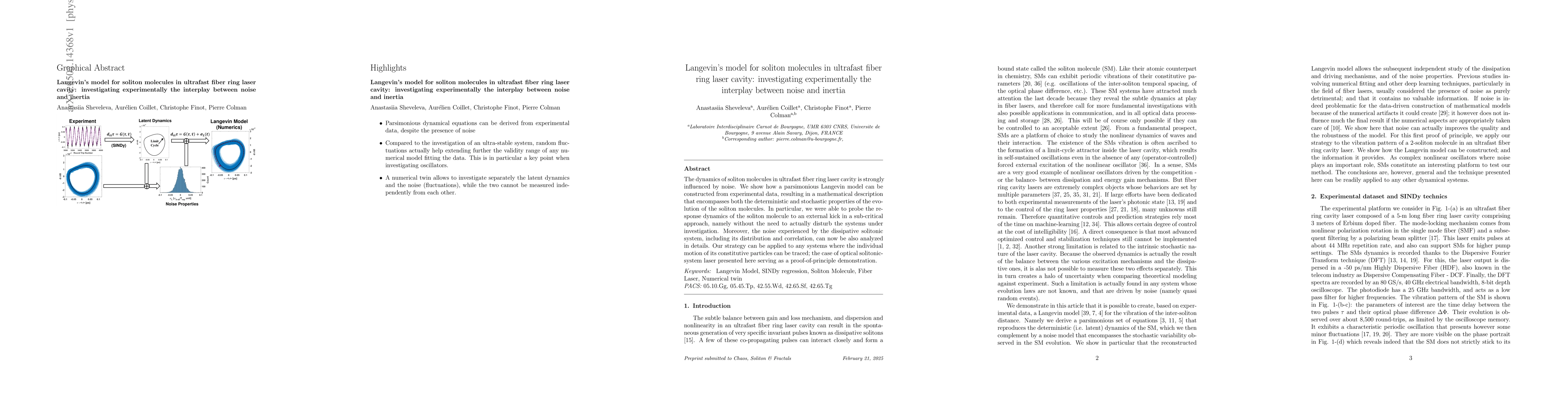 Thumbnail for Langevin model for soliton molecules in ultrafast fiber ring laser
  cavity: investigating experimentally the interplay between noise and inertia