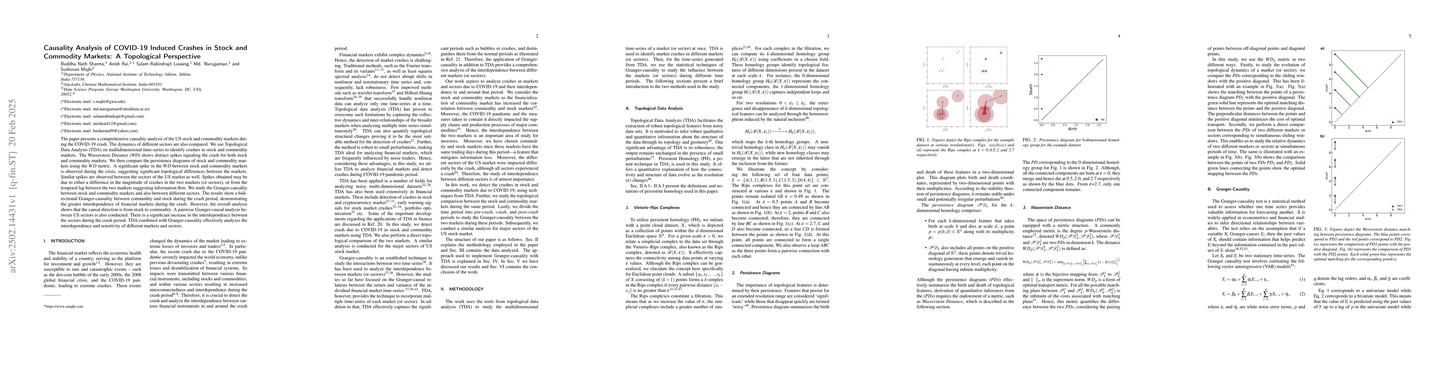 Thumbnail for Causality Analysis of COVID-19 Induced Crashes in Stock and Commodity
  Markets: A Topological Perspective