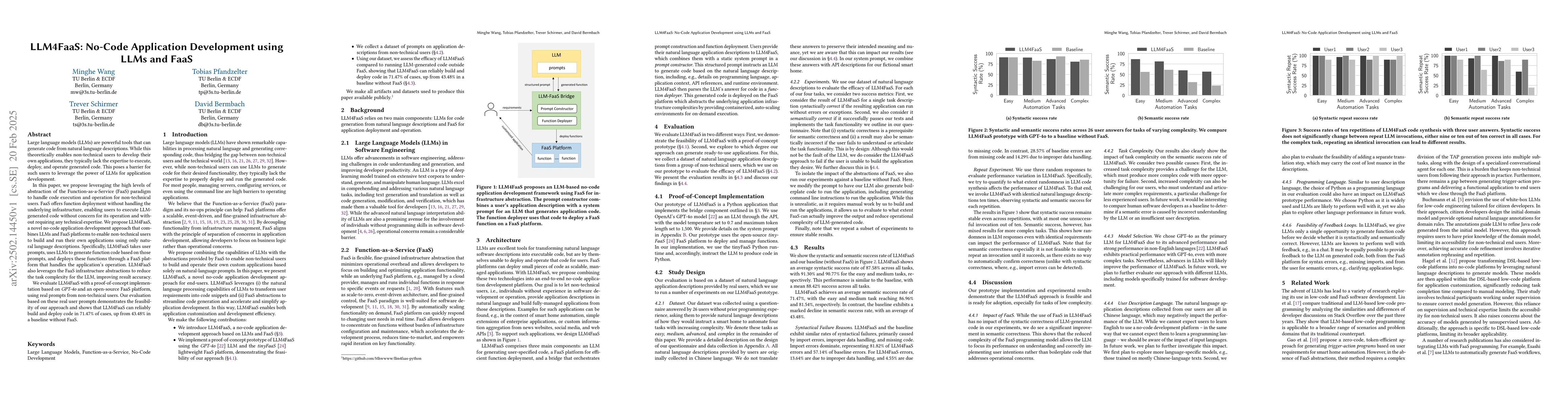 Thumbnail for LLM4FaaS: No-Code Application Development using LLMs and FaaS