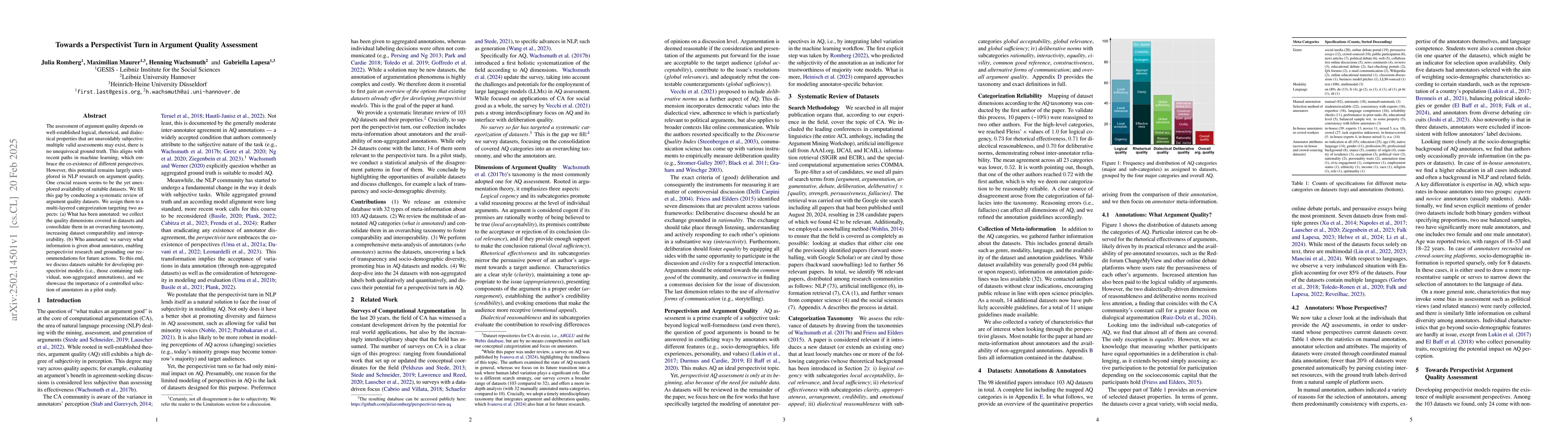Thumbnail for Towards a Perspectivist Turn in Argument Quality Assessment
