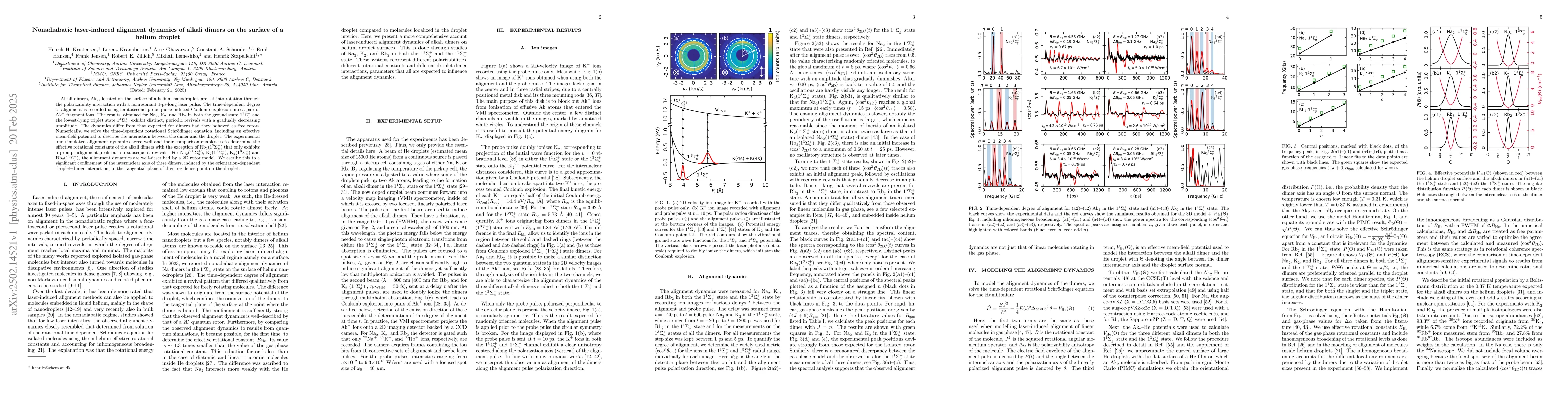 Thumbnail for Nonadiabatic laser-induced alignment dynamics of alkali dimers on the
  surface of a helium droplet