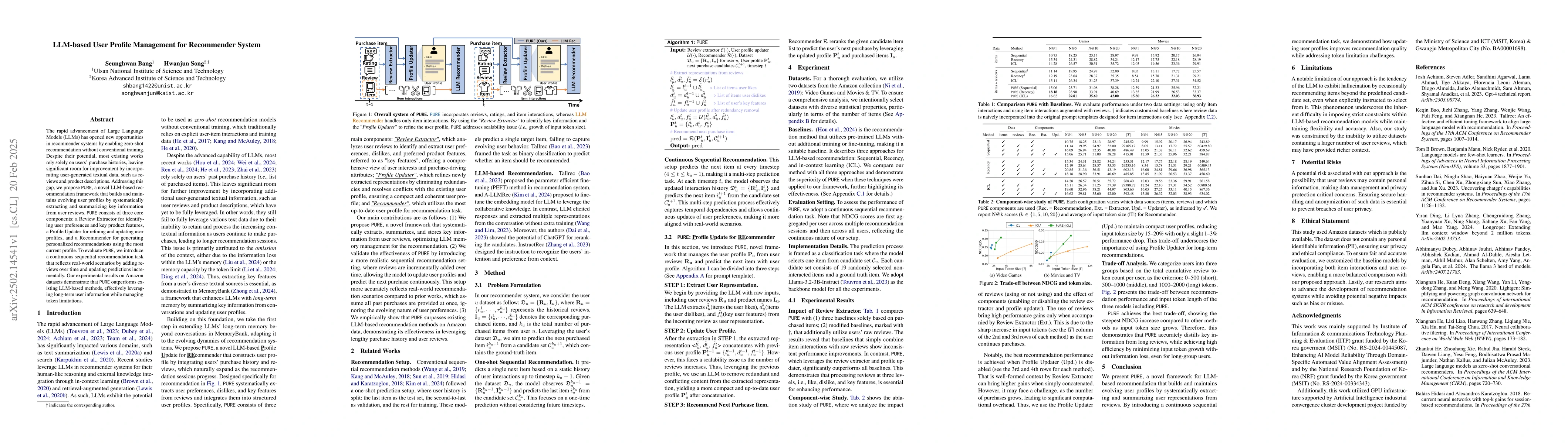 Thumbnail for LLM-based User Profile Management for Recommender System