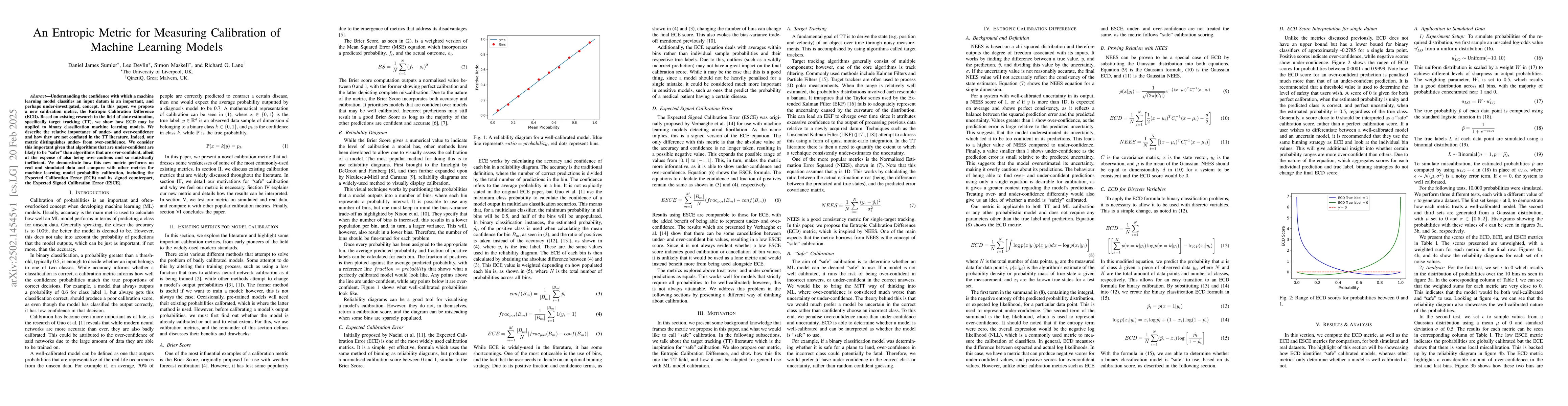 Thumbnail for An Entropic Metric for Measuring Calibration of Machine Learning Models