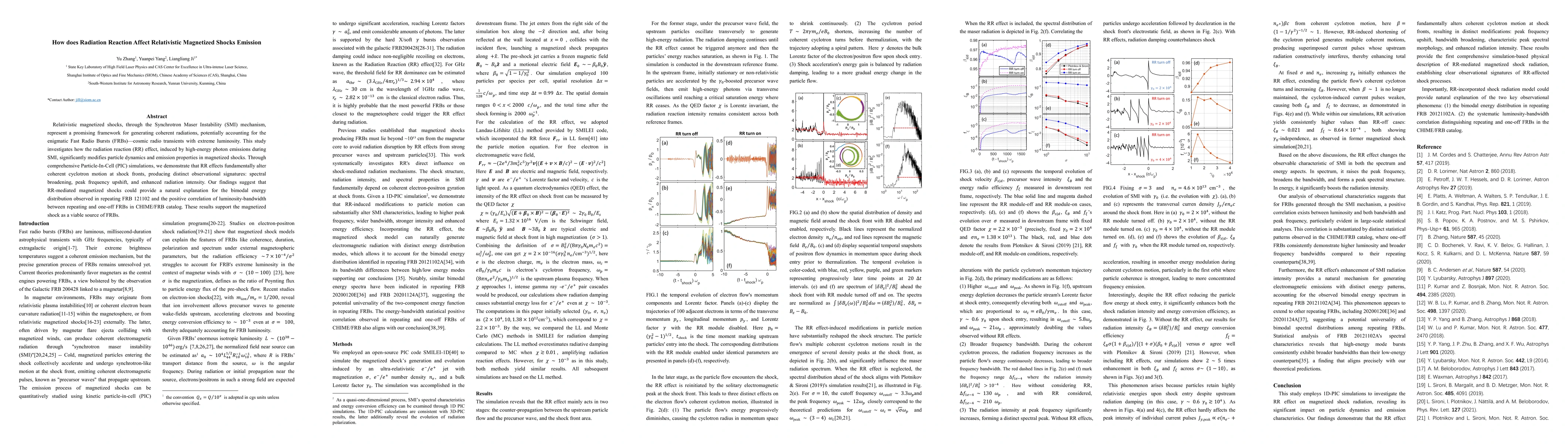 Thumbnail for How does Radiation Reaction Affect Relativistic Magnetized Shocks
  Emission