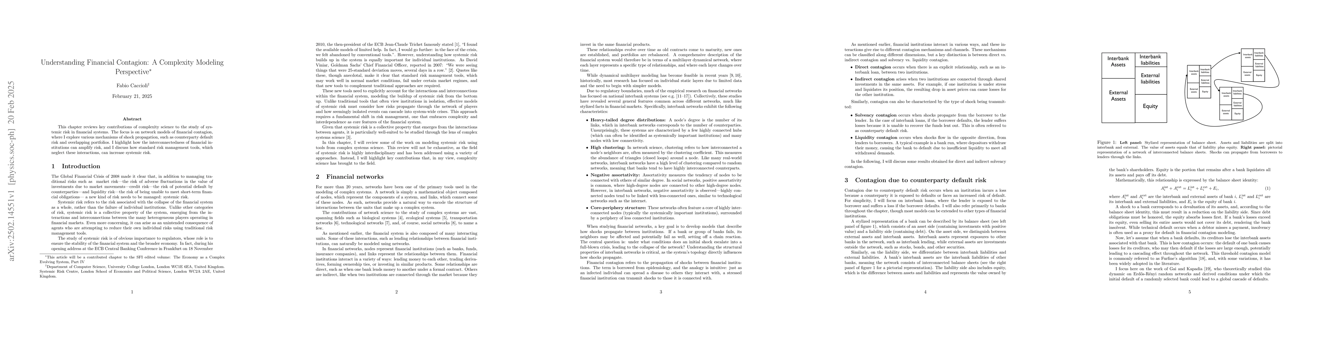 Thumbnail for Understanding Financial Contagion: A Complexity Modeling Perspective