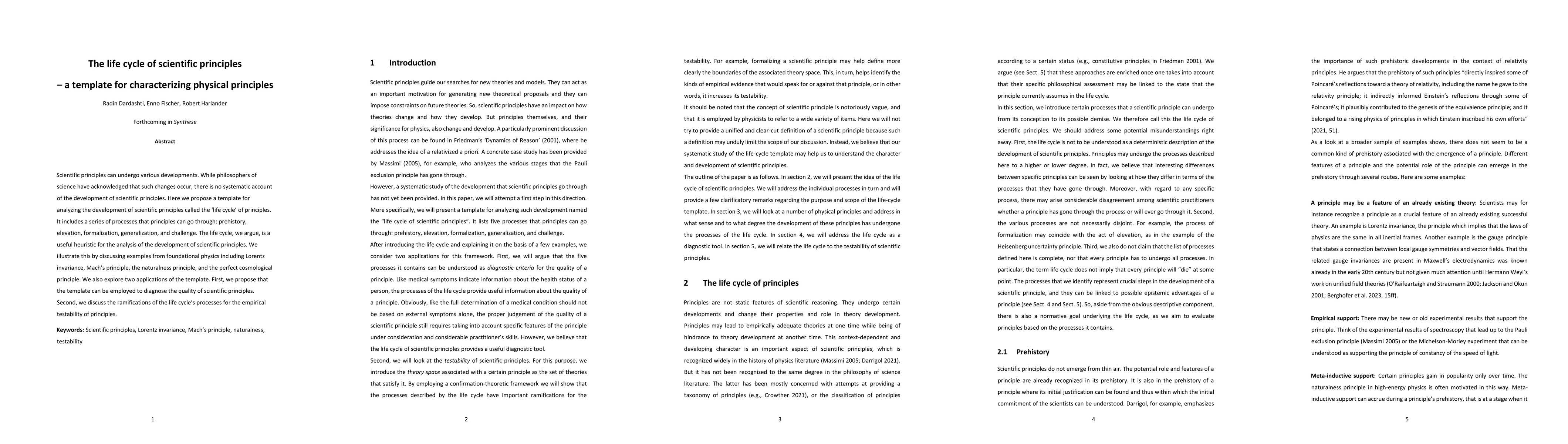 Thumbnail for The life cycle of scientific principles -- a template for characterizing
  physical principles