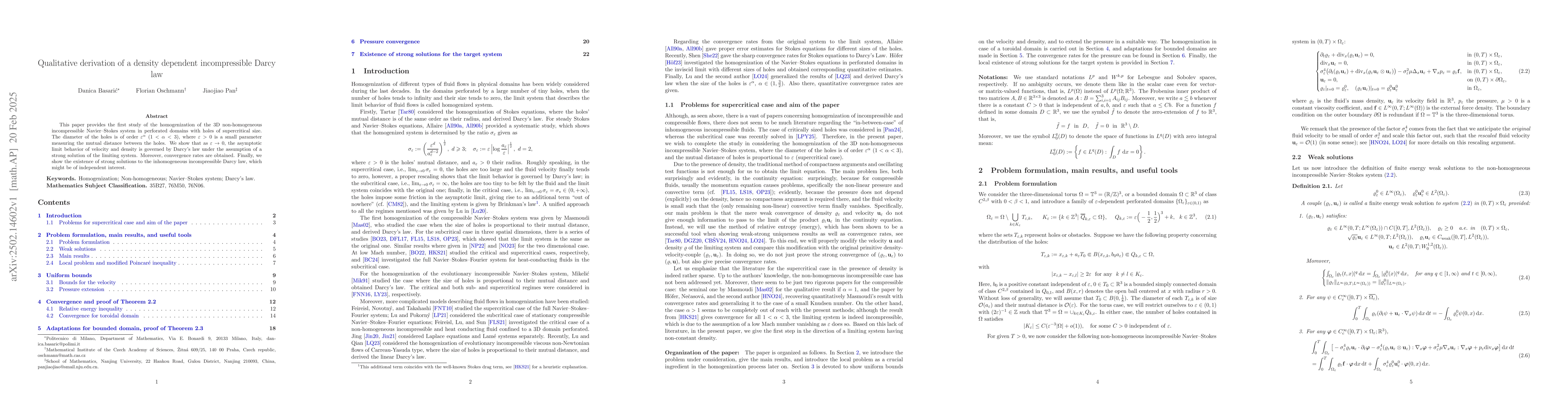 Thumbnail for Qualitative derivation of a density dependent incompressible Darcy law