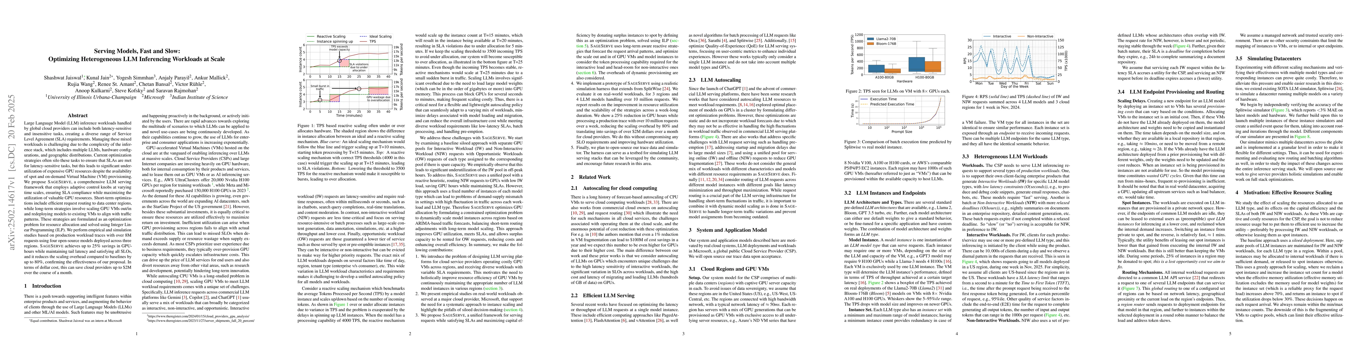 Thumbnail for Serving Models, Fast and Slow:Optimizing Heterogeneous LLM Inferencing
  Workloads at Scale