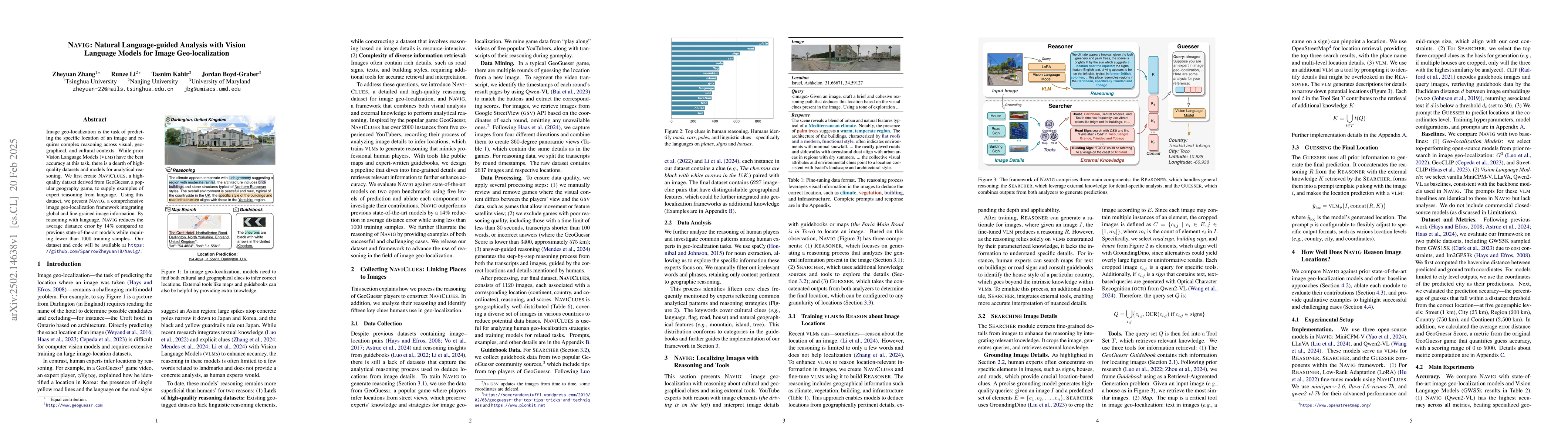 Thumbnail for NAVIG: Natural Language-guided Analysis with Vision Language Models for
  Image Geo-localization