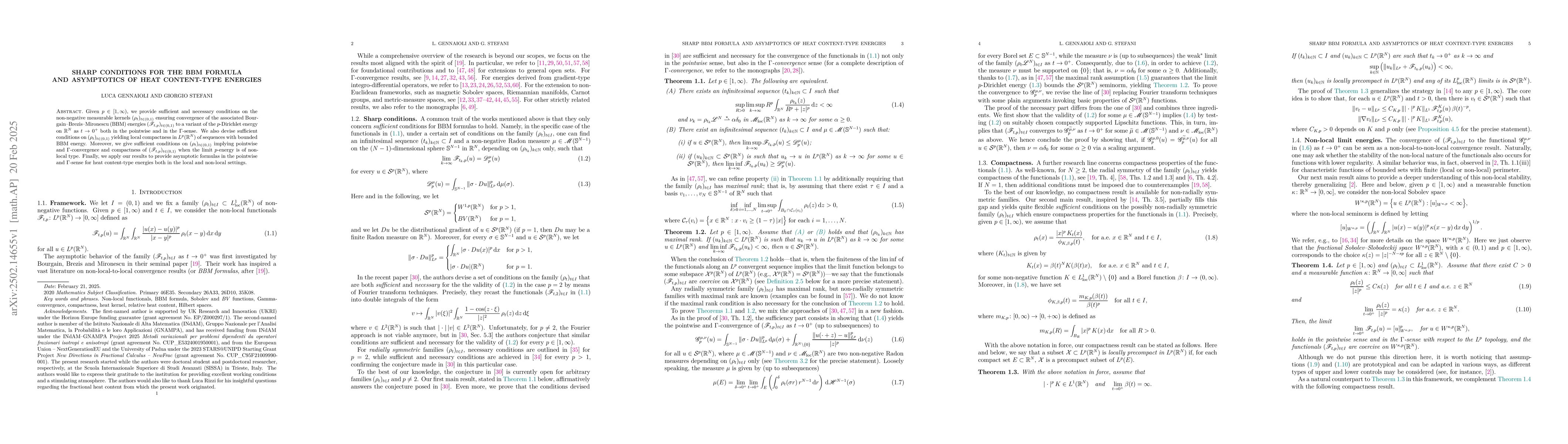 Thumbnail for Sharp conditions for the BBM formula and asymptotics of heat
  content-type energies