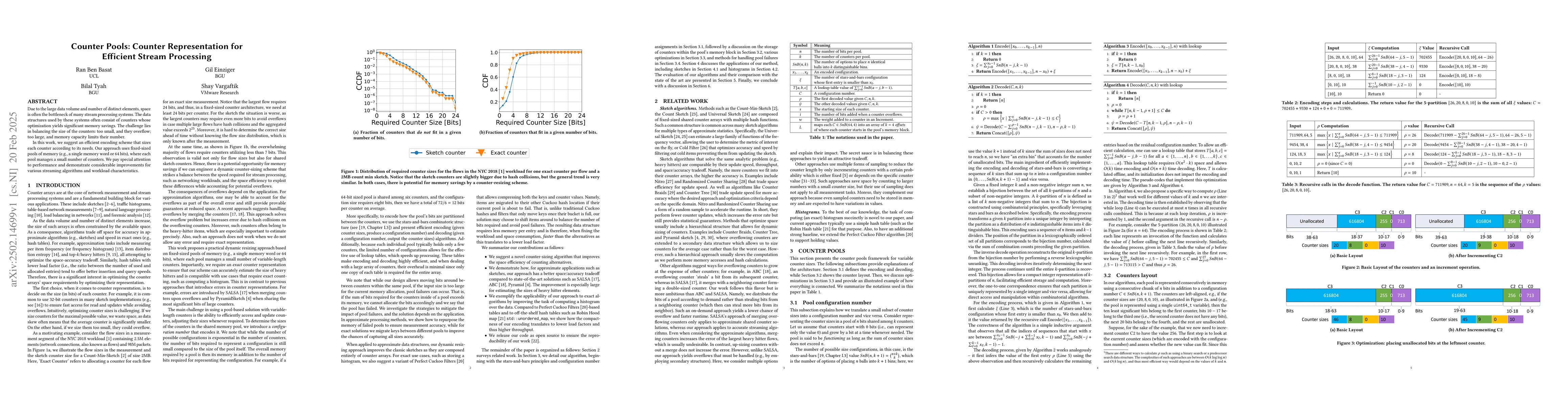 Thumbnail for Counter Pools: Counter Representation for Efficient Stream Processing