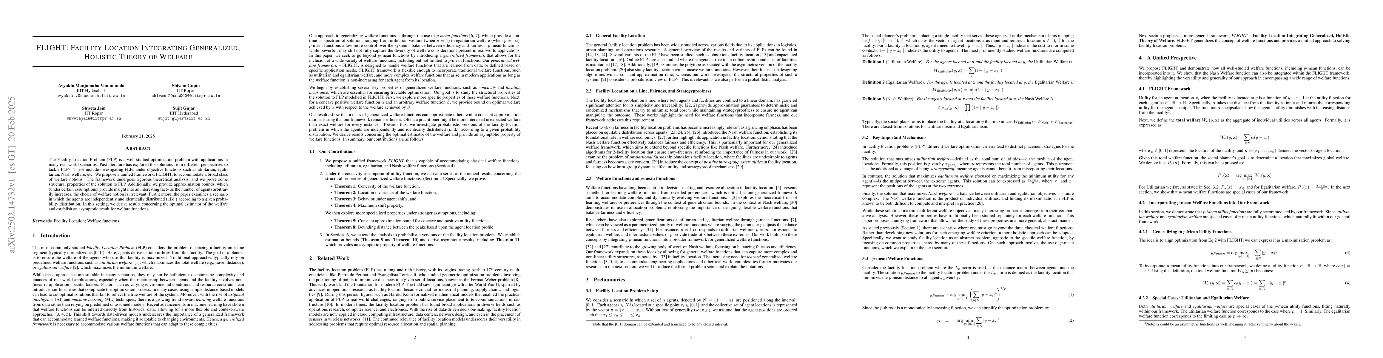 Thumbnail for FLIGHT: Facility Location Integrating Generalized, Holistic Theory of
  Welfare