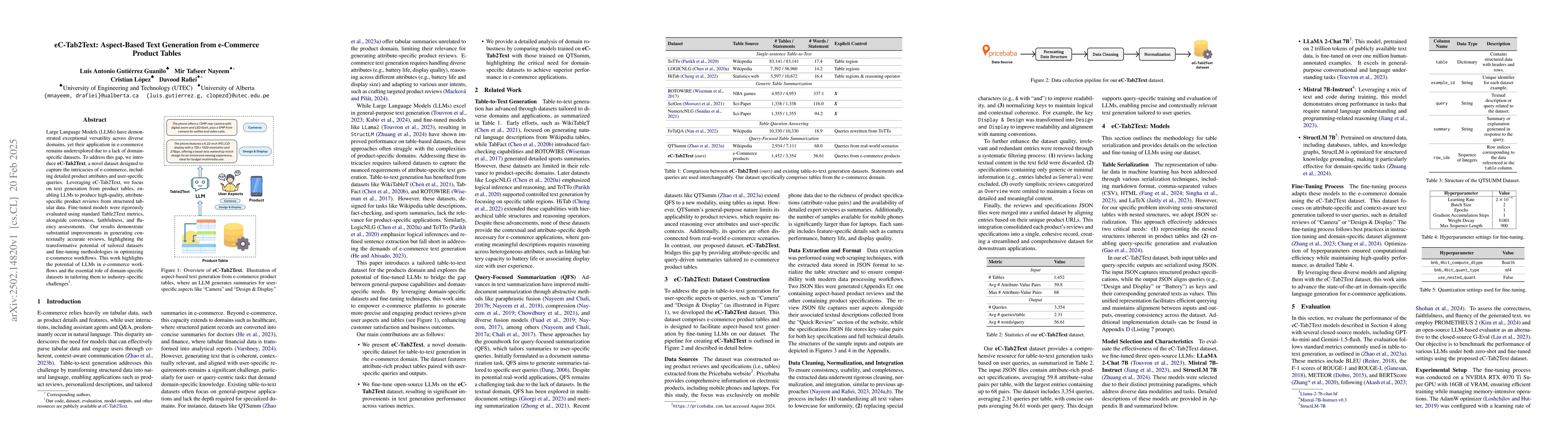 Thumbnail for eC-Tab2Text: Aspect-Based Text Generation from e-Commerce Product Tables