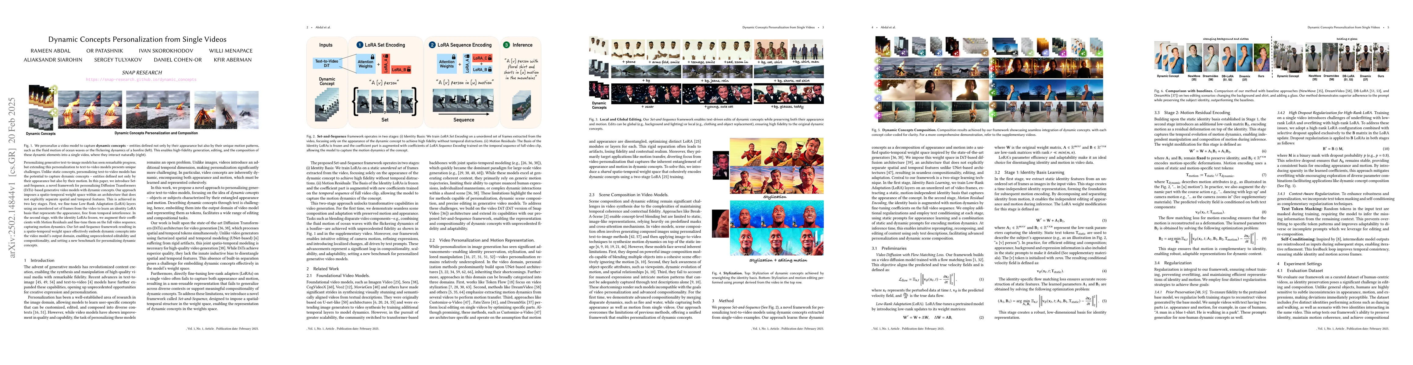 Thumbnail for Dynamic Concepts Personalization from Single Videos