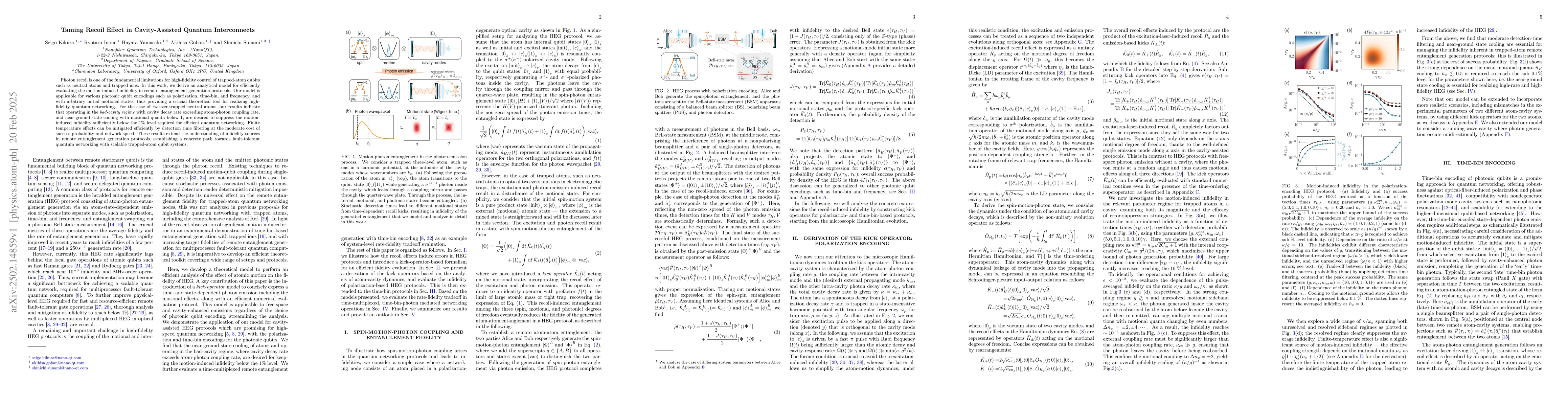 Thumbnail for Taming Recoil Effect in Cavity-Assisted Quantum Interconnects