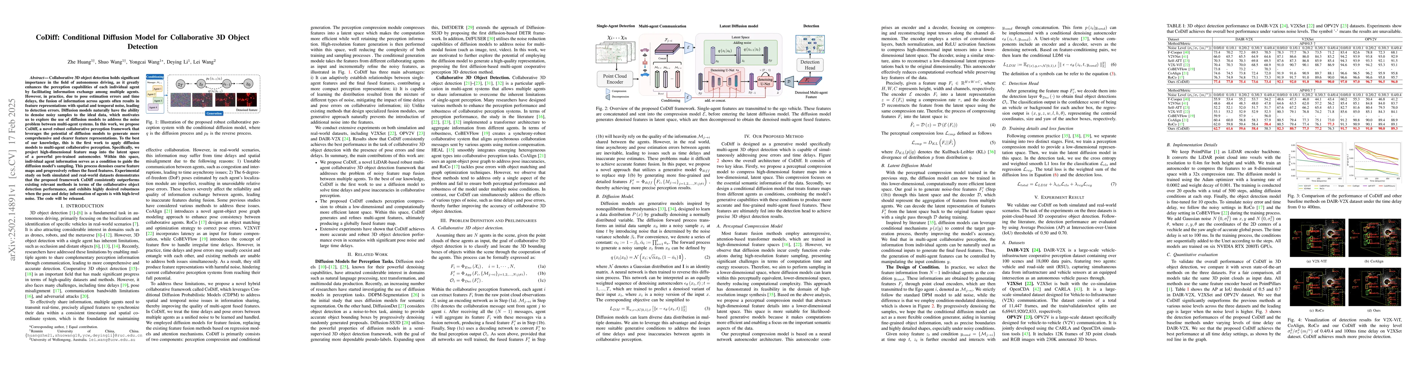 Thumbnail for CoDiff: Conditional Diffusion Model for Collaborative 3D Object
  Detection
