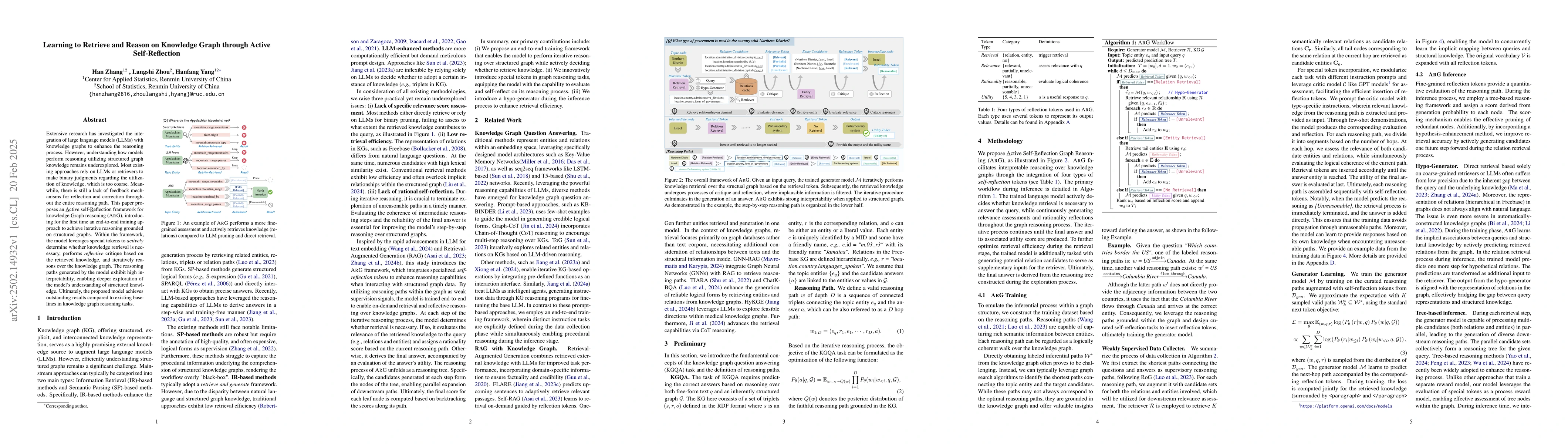 Thumbnail for Learning to Retrieve and Reason on Knowledge Graph through Active
  Self-Reflection