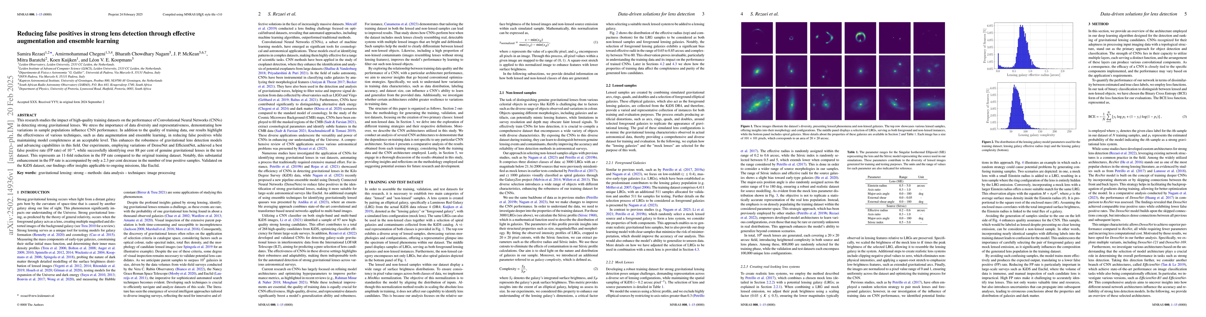 Thumbnail for Reducing false positives in strong lens detection through effective
  augmentation and ensemble learning