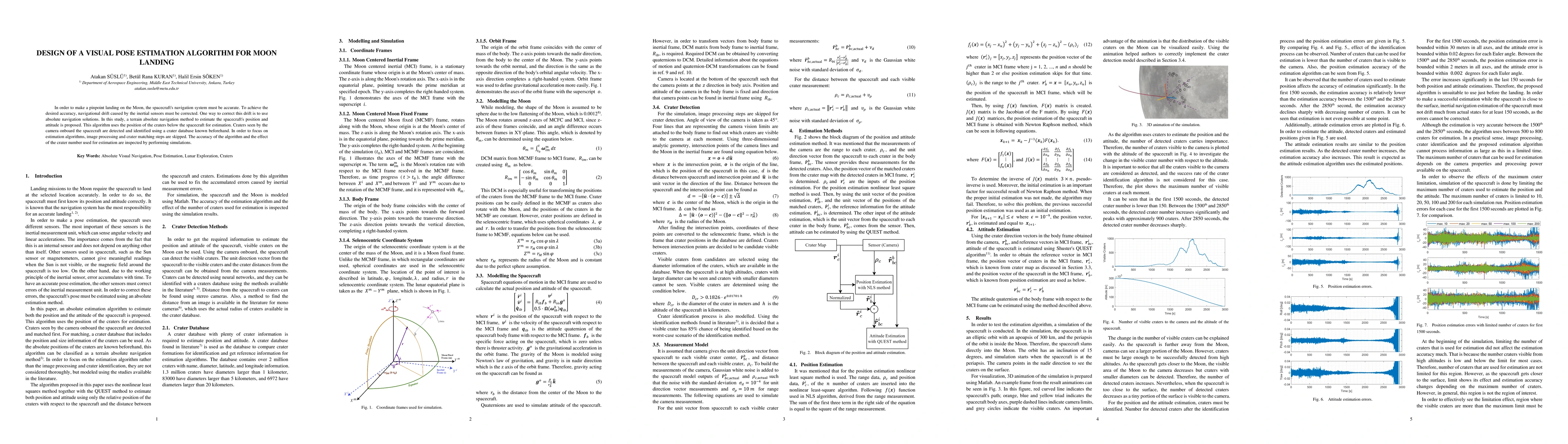 Thumbnail for Design of a Visual Pose Estimation Algorithm for Moon Landing