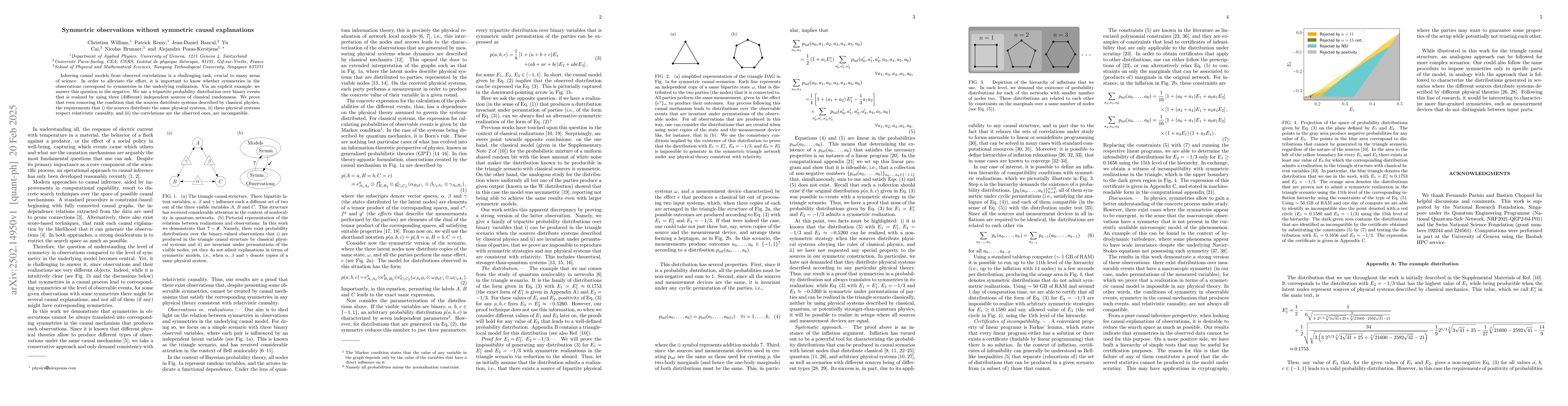 Thumbnail for Symmetric observations without symmetric causal explanations