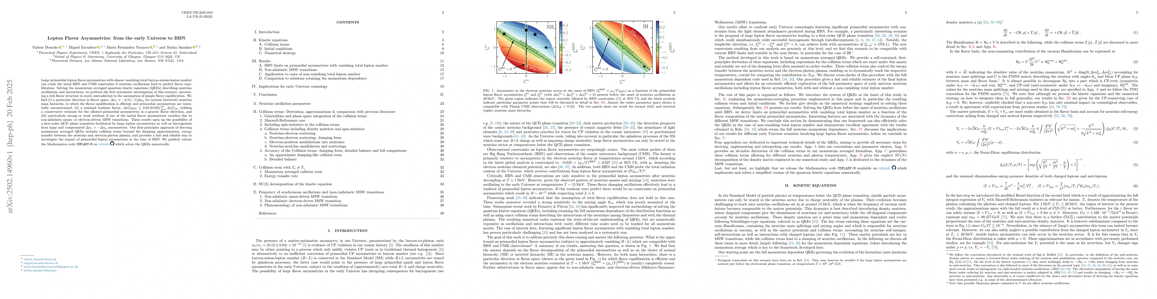 Thumbnail for Lepton Flavor Asymmetries: from the early Universe to BBN