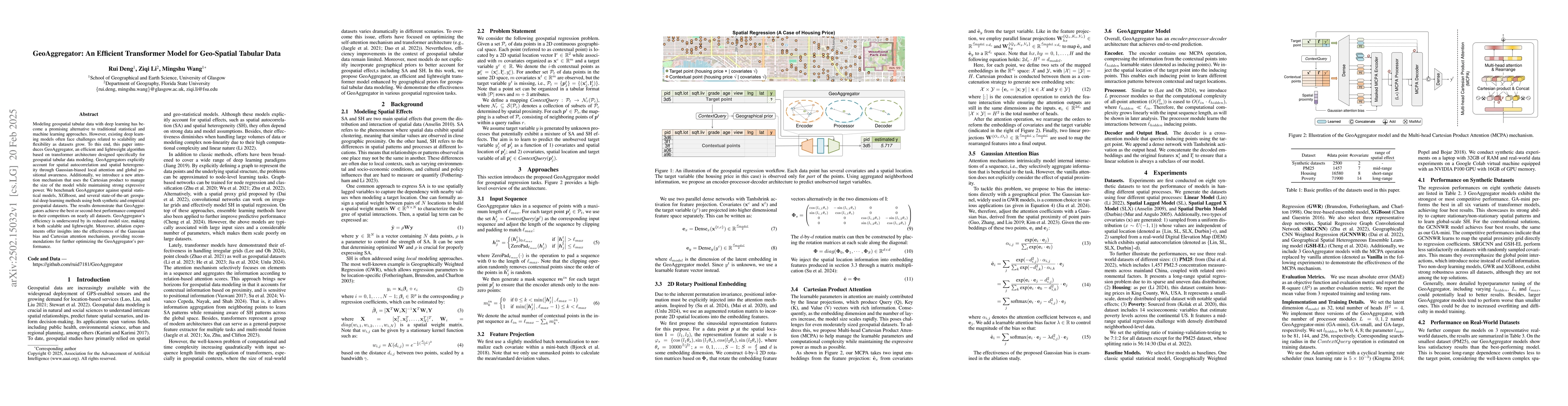 Thumbnail for GeoAggregator: An Efficient Transformer Model for Geo-Spatial Tabular
  Data