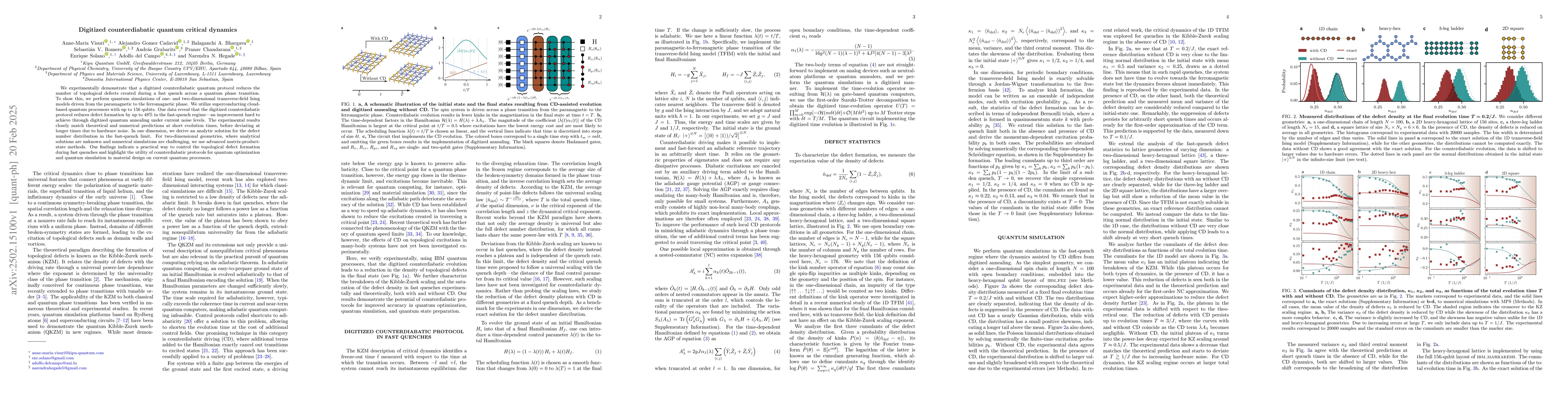 Thumbnail for Digitized counterdiabatic quantum critical dynamics