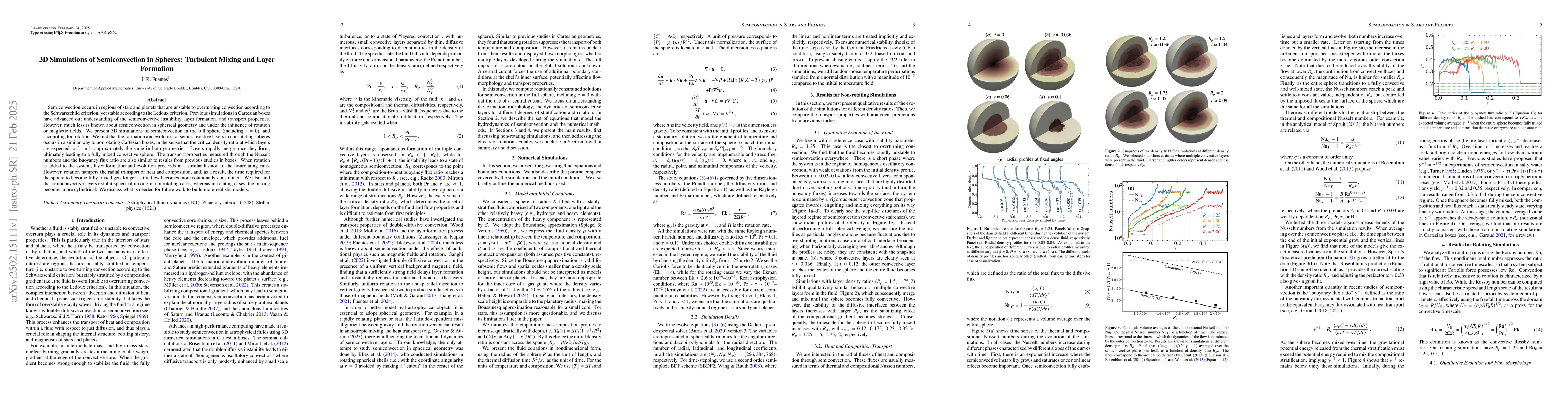 Thumbnail for 3D Simulations of Semiconvection in Spheres: Turbulent Mixing and Layer
  Formation