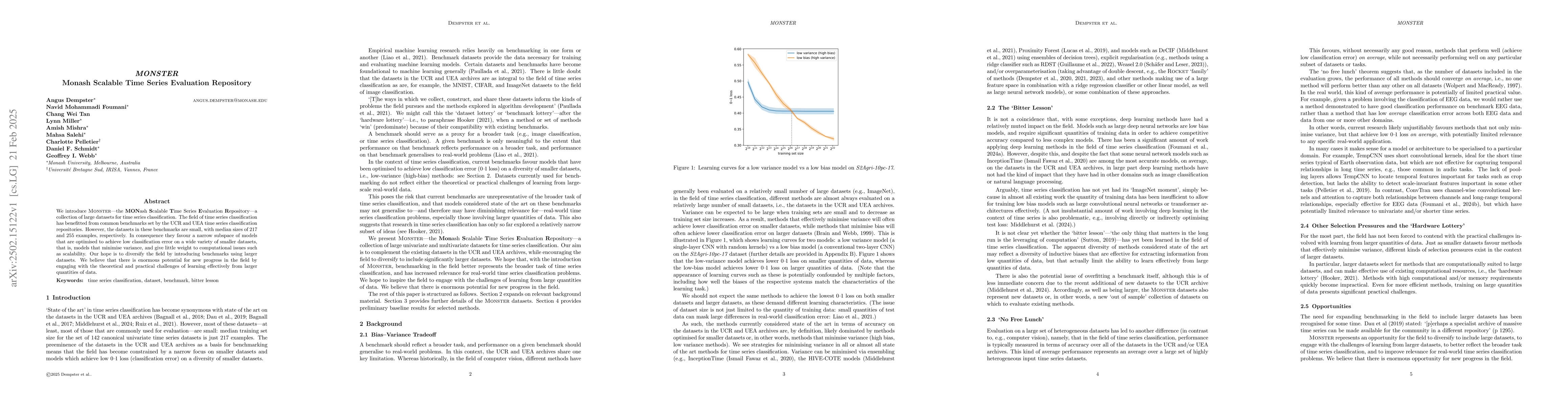 Thumbnail for MONSTER: Monash Scalable Time Series Evaluation Repository